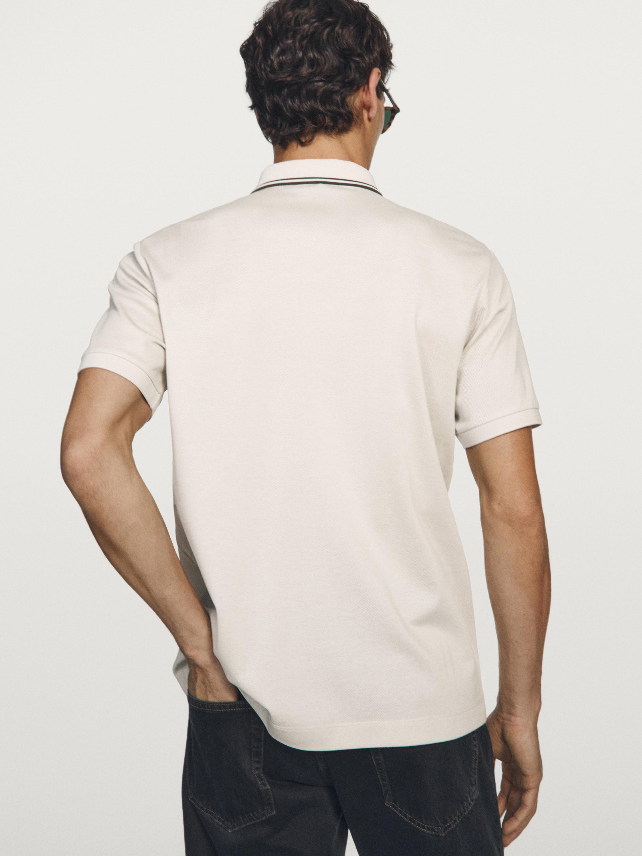Polo manches courtes détail contrastant